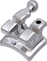 topic, nickelfreies Metallbracket mit Häkchen, Zahn 24-25, -7° Torque, 0° Angulation, Roth 18