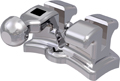 topic, nickelfreies Metallbracket mit Häkchen, Zahn 44, -17° Torque, 0° Angulation, Roth 18