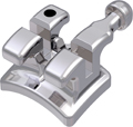 topic, nickelfreies Metallbracket mit Häkchen, Zahn 15-14, -7° Torque, 0° Angulation, Roth 22