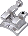 topic, nickelfreies Metallbracket mit Häkchen, Zahn 24-25, -7° Torque, 0° Angulation, Roth 22