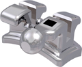 topic, nickelfreies Metallbracket mit Häkchen, Zahn 34, -17° Torque, 0° Angulation, Roth 22