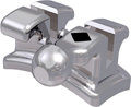 topic, nickelfreies Metallbracket mit Häkchen, Zahn 35, -22° Torque, 0° Angulation, Roth 22