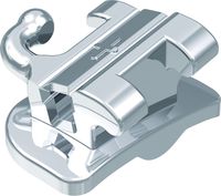 Ortho-Cast M-Series, konvertierbares Bukkalröhrchen DB, einfachvierkant, Zahn 26, -14° Torque, +14° Offset, Roth 18