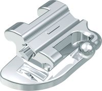 Ortho-Cast M-Series, konvertierbares Bukkalröhrchen, einfachvierkant, Zahn 47-46, -30° Torque, +4° Offset, Roth 18