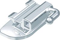 Ortho-Cast M-Series, konvertierbares Bukkalröhrchen, doppelvierkant, Zahn 47-46, 0° Torque, 0° Offset, Ricketts® Universal / Standard Edgewise 18