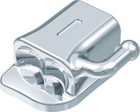 Ortho-Cast M-Series, Bukkalröhrchen, doppelvierkant, Zahn 36-37, -30° Torque, +4° Offset, Roth 18