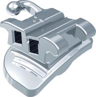 Ortho-Cast M-Series, konvertierbares Bukkalröhrchen DB, doppelvierkant, Zahn 16, -14° Torque, +14° Offset, Roth 22
